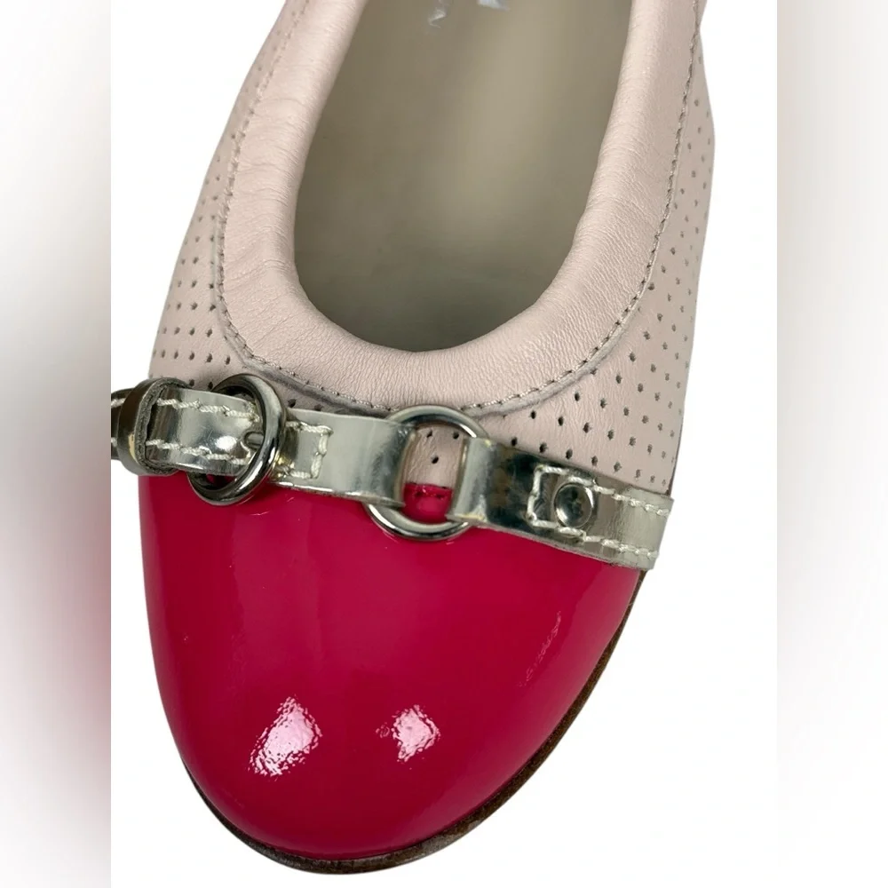 AGL Monika Leather Cap Toe Ballet Ballerina Flats EU 36 US 6 Pink Made In Italy - Picture 15 of 15